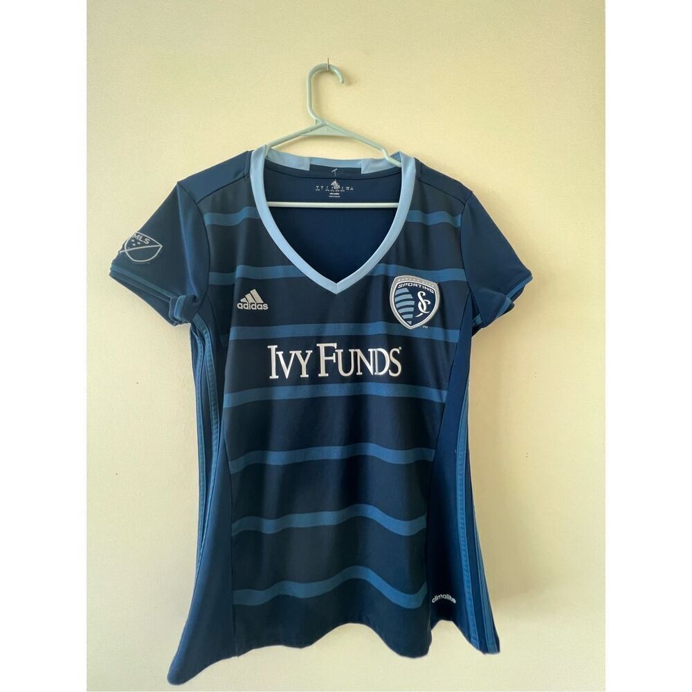 Sporting Kansas City MLS Adidas Women's Navy Blue Official Team Replica Jersey